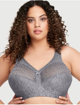 Комфортный бюстгальтер Glamorise GI1064 серый, Цвет: серый, Размеры: 90D, изображение 3