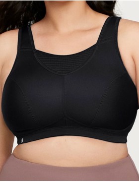 Спортивный бюстгальтер для большого бюста Glamorise GI1067 черный, Цвет: черный, Размеры: 100H