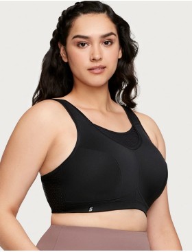 Спортивный бюстгальтер для большого бюста Glamorise GI1067 черный, Цвет: черный, Размеры: 100H, изображение 3