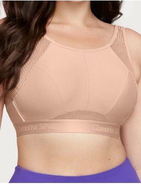 Бюстгальтер спортивный Glamorise GI1068 кофе, Цвет: кофе, Размеры: 100D