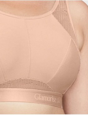 Бюстгальтер спортивный Glamorise GI1068 кофе, Цвет: кофе, Размеры: 100D, изображение 6