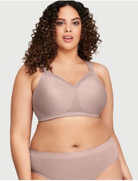 Бюстгальтер мягкий без косточек Glamorise GI1080 серо-коричневый, Цвет: серо-коричневый, Размеры: 90D, изображение 5