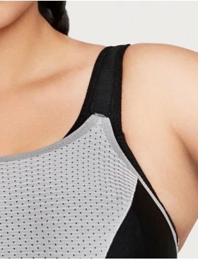 Бюстгальтер для спорта Glamorise GI1166 черный, Цвет: черный, Размеры: 85D, изображение 4