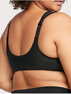 Бюстгальтер с застежкой спереди Glamorise GI1245 черный, Цвет: черный, Размеры: 90F, изображение 2