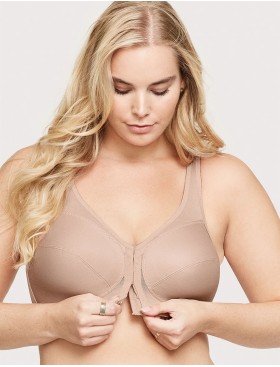 Бюстгальтер с застежкой спереди Glamorise GI1265 кофе, Цвет: кофе, Размеры: 90D, изображение 3