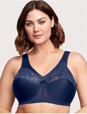 Бюстгальтер с широкими лямками Glamorise GI1000 синий, Цвет: синий, Размеры: 90D, изображение 3