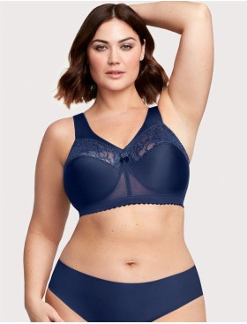 Бюстгальтер с широкими лямками Glamorise GI1000 синий, Цвет: синий, Размеры: 90D, изображение 7