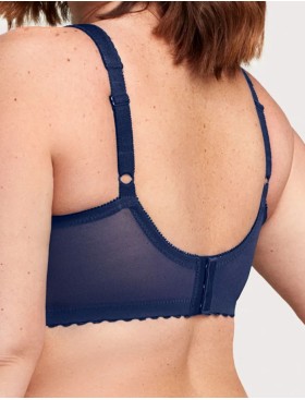 Бюстгальтер с широкими лямками Glamorise GI1000 синий, Цвет: синий, Размеры: 90D, изображение 2