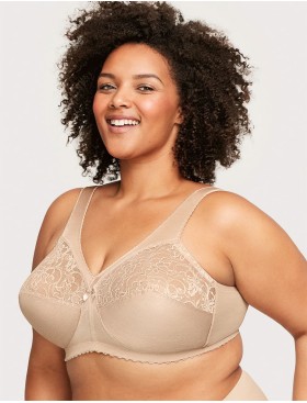 Бюстгальтер с широкими лямками Glamorise GI1000 румяна, Цвет: румяна, Размеры: 90D, изображение 4