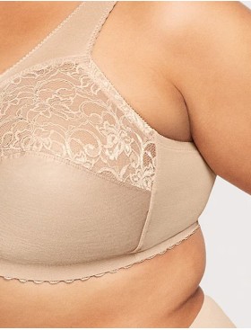 Бюстгальтер с широкими лямками Glamorise GI1000 румяна, Цвет: румяна, Размеры: 90D, изображение 6