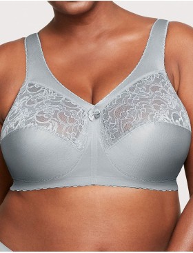 Бюстгальтер с широкими лямками Glamorise GI1000 серый, Цвет: серый, Размеры: 90D