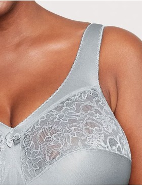 Бюстгальтер с широкими лямками Glamorise GI1000 серый, Цвет: серый, Размеры: 90D, изображение 5