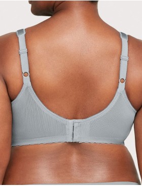 Бюстгальтер с широкими лямками Glamorise GI1000 серый, Цвет: серый, Размеры: 90D, изображение 2