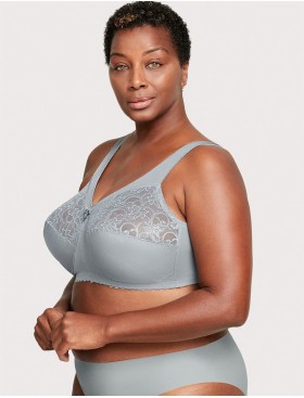 Бюстгальтер с широкими лямками Glamorise GI1000 серый, Цвет: серый, Размеры: 90D, изображение 7