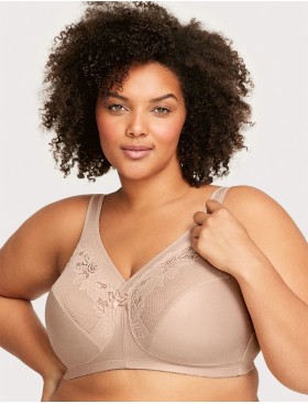 Бескаркасный бюстгальтер минимайзер Glamorise GI1003 кофе, Цвет: кофе, Размеры: 90D, изображение 3