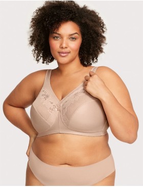 Бескаркасный бюстгальтер минимайзер Glamorise GI1003 кофе, Цвет: кофе, Размеры: 90D, изображение 8