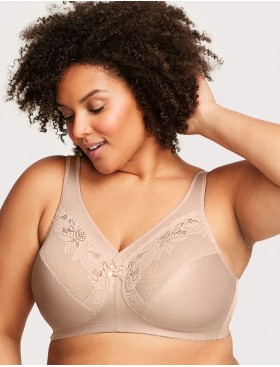 Бескаркасный бюстгальтер минимайзер Glamorise GI1003 кофе, Цвет: кофе, Размеры: 90D, изображение 4