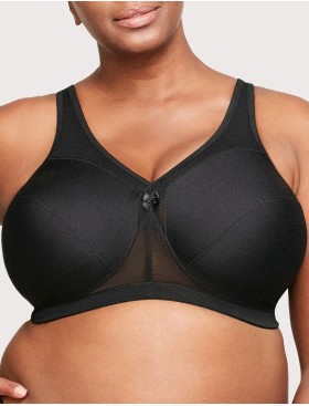 Бюстгальтер мягкий без косточек Glamorise GI1005 черный, Цвет: черный, Размеры: 90H