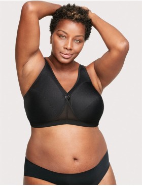 Бюстгальтер мягкий без косточек Glamorise GI1005 черный, Цвет: черный, Размеры: 90H, изображение 8