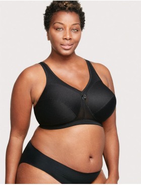 Бюстгальтер мягкий без косточек Glamorise GI1005 черный, Цвет: черный, Размеры: 90H, изображение 6