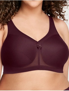 Бюстгальтер мягкий без косточек Glamorise GI1005 винный, Цвет: винный, Размеры: 115D