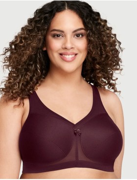 Бюстгальтер мягкий без косточек Glamorise GI1005 винный, Цвет: винный, Размеры: 115D, изображение 3