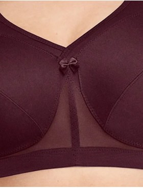 Бюстгальтер мягкий без косточек Glamorise GI1005 винный, Цвет: винный, Размеры: 115D, изображение 6