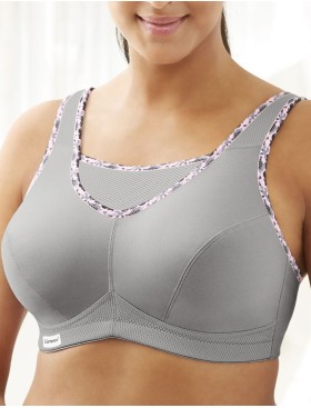 Бюстгальтер для спорта Glamorise GI1066 серый, Цвет: серый, Размеры: 100H