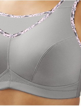 Бюстгальтер для спорта Glamorise GI1066 серый, Цвет: серый, Размеры: 100H, изображение 4