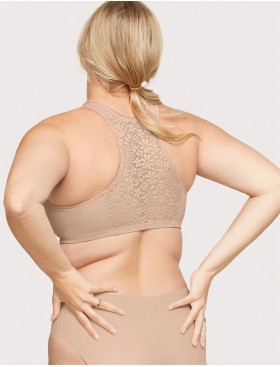 Мягкий бюстгальтер с застежкой спереди Glamorise GI1908 кофе, Цвет: кофе, Размеры: 100G/H, изображение 6