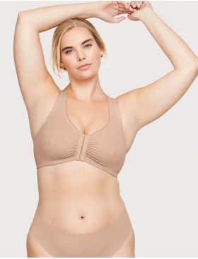 Мягкий бюстгальтер с застежкой спереди Glamorise GI1908 кофе, Цвет: кофе, Размеры: 100G/H, изображение 9