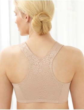 Мягкий бюстгальтер с застежкой спереди Glamorise GI1908 кофе, Цвет: кофе, Размеры: 100G/H, изображение 2