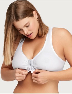 Мягкий бюстгальтер с застежкой спереди Glamorise GI1908 белый, Цвет: белый, Размеры: 75E/F, изображение 5