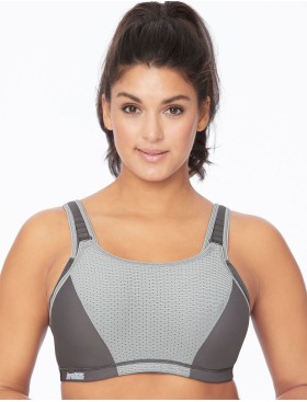 Бюстгальтер для фитнеса Glamorise GI9167 серый, Цвет: серый, Размеры: 75B, изображение 4
