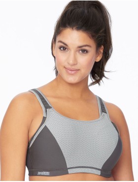 Бюстгальтер для фитнеса Glamorise GI9167 серый, Цвет: серый, Размеры: 75B, изображение 7