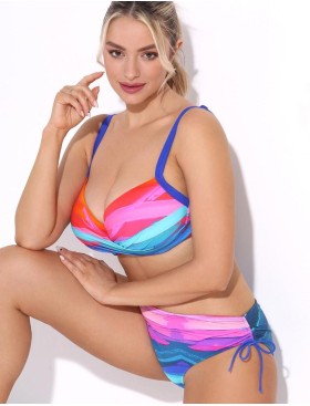 Яркий купальник с регулируемыми плавками Jolidon FJ43I мультиколор, Цвет: мультиколор, Размеры: 80F