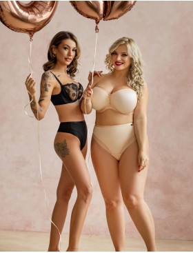 Высокие стринги Kris Line FORTUNA COMFORT stringi high waist light черный, Цвет: черный, Размеры: S, изображение 3