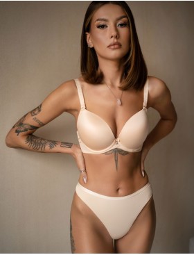 Бюстгальтер балконет пуш-ап Kris Line FORTUNA COMFORT brassiere s-class телесный, Цвет: телесный, Размеры: 75DD, изображение 6