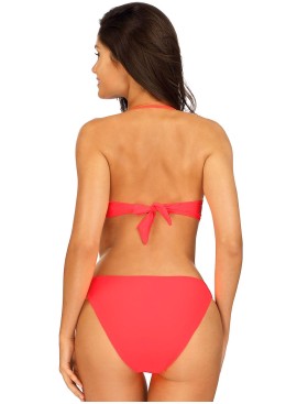 Коралловый купальник с пуш-ап Lorin L2489/3, Цвет: коралл, Размеры: 70D, изображение 2