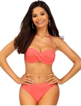 Пляжный купальник бандо Lorin L2533/3, Цвет: лосось, Размеры: 70D
