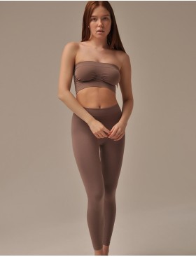 Моделирующие леггинсы с эффектом пуш-ап MY PA689 chocolate, Цвет: коричневый, Размеры: S/M, изображение 3