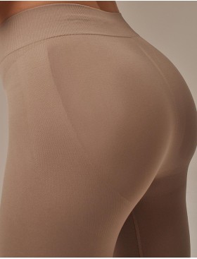 Моделирующие леггинсы с эффектом пуш-ап MY PA689 moon, Цвет: бежевый, Размеры: L, изображение 4