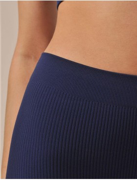 Леггинсы в рубчик MY PA797 ocean, Цвет: темно-синий, Размеры: L, изображение 4