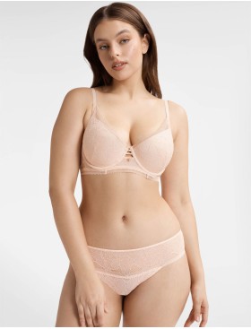 Трусы бразилиана кружевные Esotiq KAYBELLA 40481 пудровый, Цвет: пудровый, Размеры: S, изображение 3