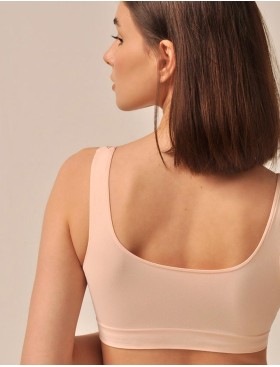 Мягкий топ MY BR327 powder, Цвет: пудровый, Размеры: S, изображение 2