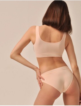 Мягкий топ MY BR327 powder, Цвет: пудровый, Размеры: S, изображение 4