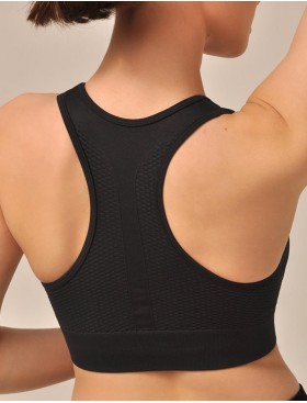 Топ спортивного кроя MY BR492 nero, Цвет: черный, Размеры: M, изображение 2