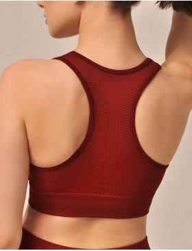 Топ спортивного кроя MY BR492 sangria, Цвет: темно-красный, Размеры: S, изображение 2