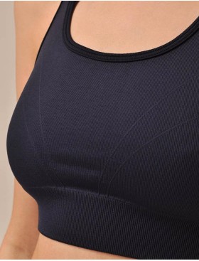 Топ спортивного кроя MY BR492 sea, Цвет: темно-синий, Размеры: S, изображение 3