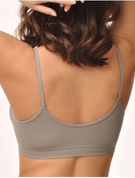 Топ на тонких бретелях MY BR542 mist, Цвет: серый, Размеры: S, изображение 2